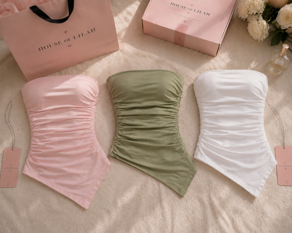 Lilah Asymmetric Bandeau - Pistachio