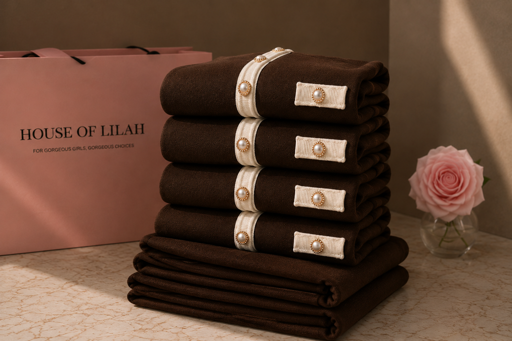 Lilah orginal pearl trouser set - Brown